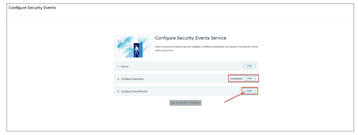 Configure Security Events Service