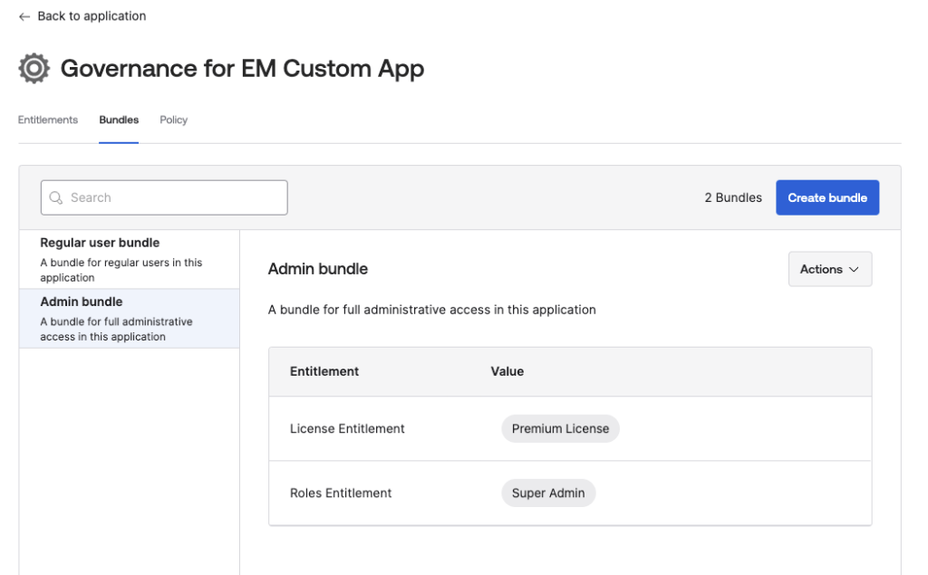 Admin bundle