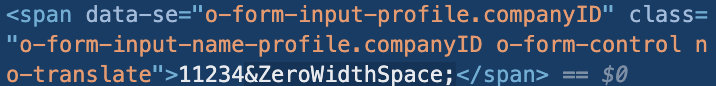 Zero Width Space