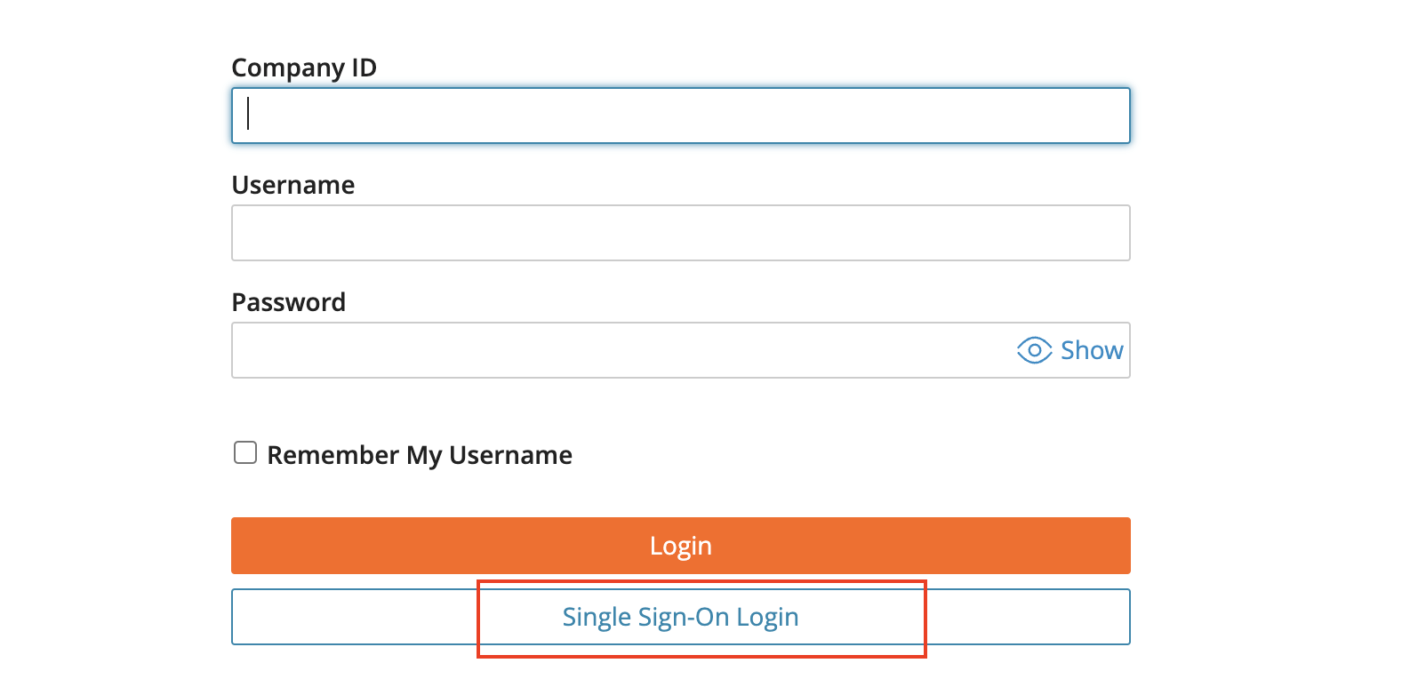 Authorize the OAuth login with SSO