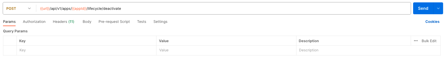 Deactivate App&nbsp;API call