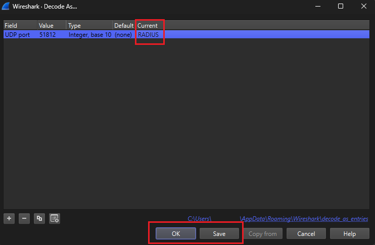 Click OK and Save