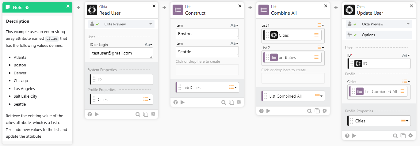 add items to an array attribute that is already populated
