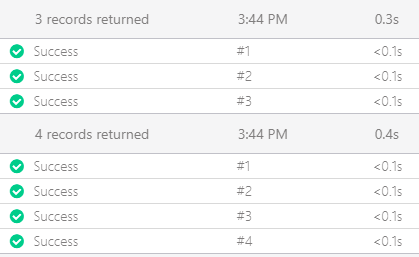 Batched Workflow History