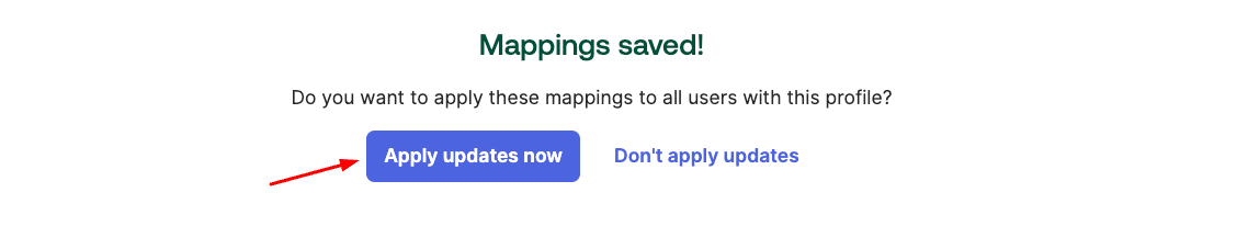 Apply Mappings Now button