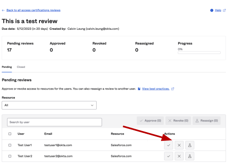 Revoke Reviews