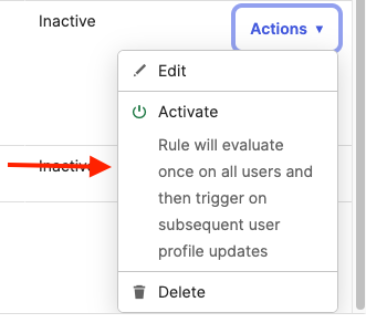 Activate button