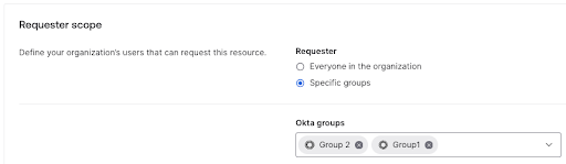 Resource Centric Access Requests