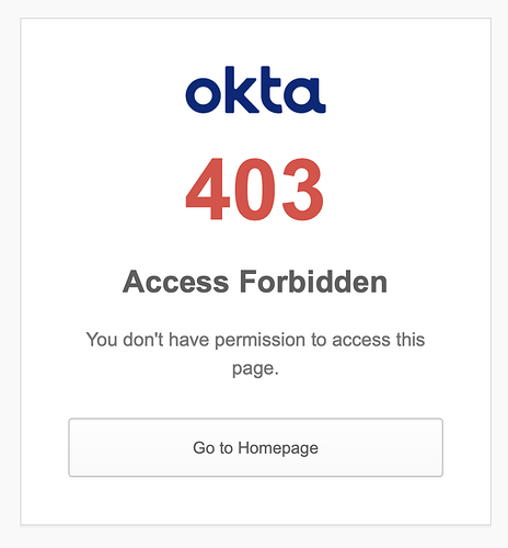 403 Error