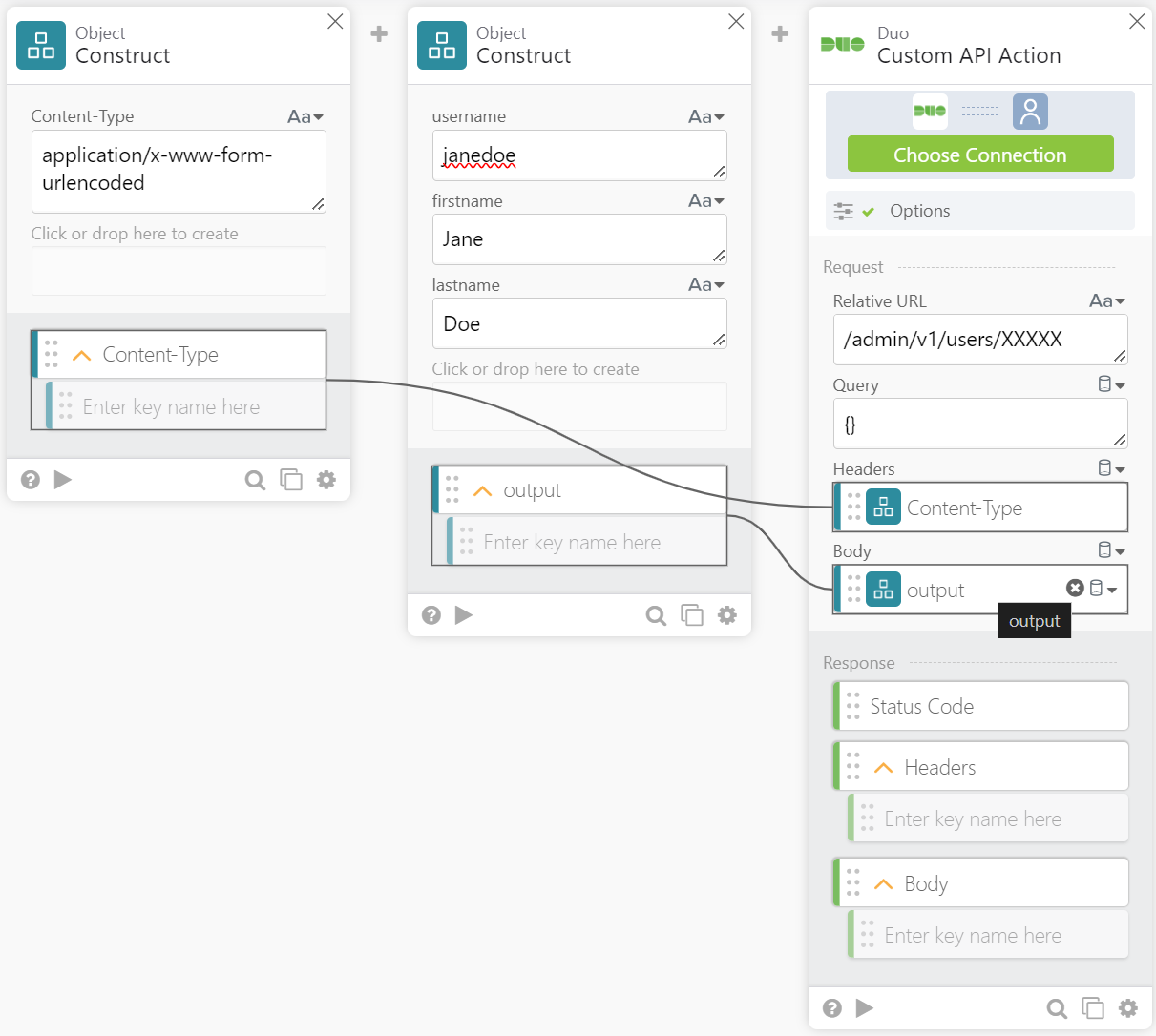 formatting when modifying a Cisco Duo user