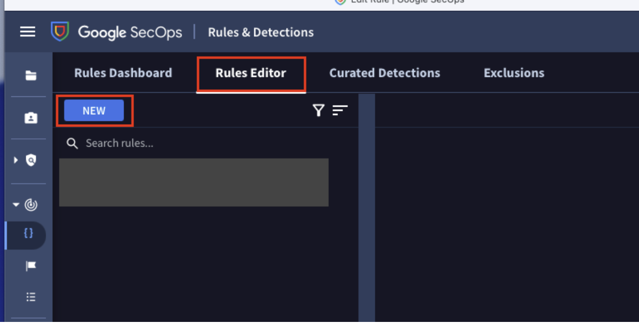 Rules Editor