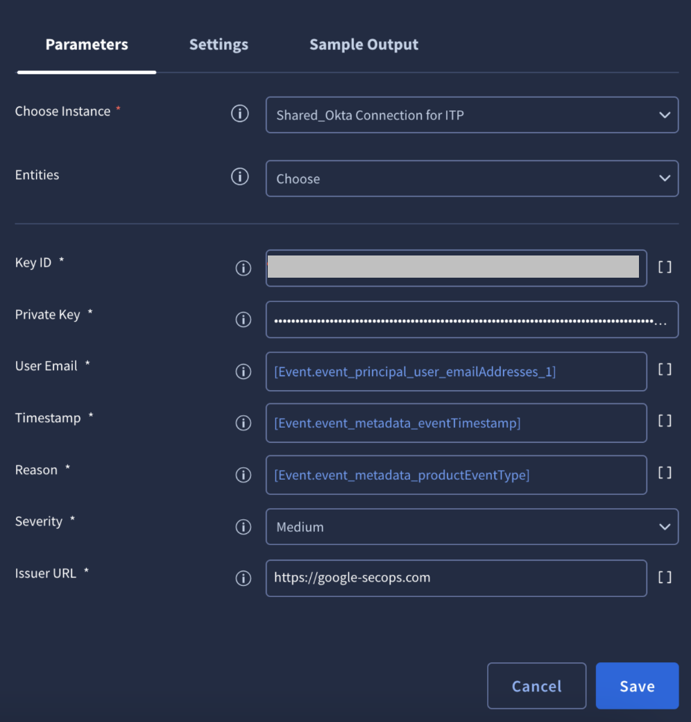 default values