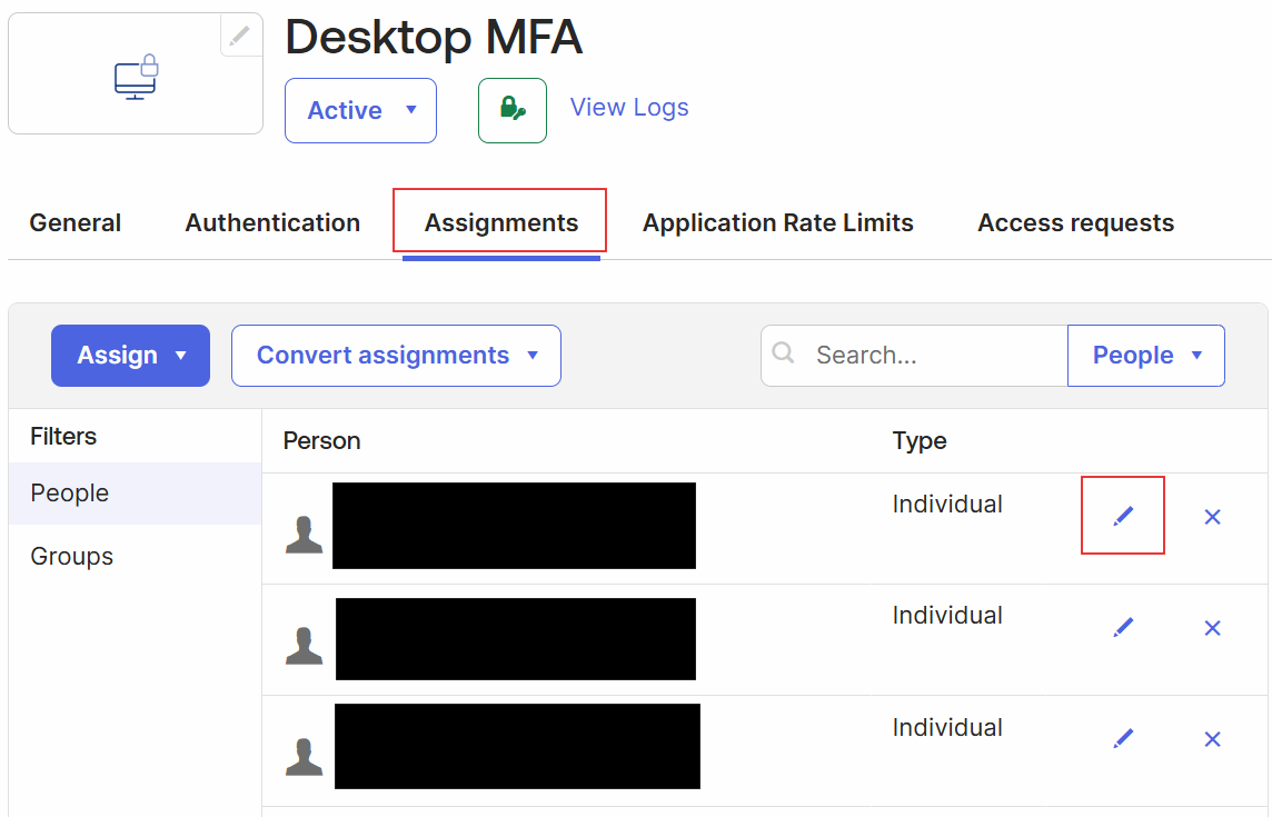 Desktop MFA app