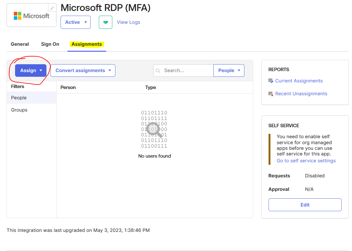 Microsoft RDP (MFA)