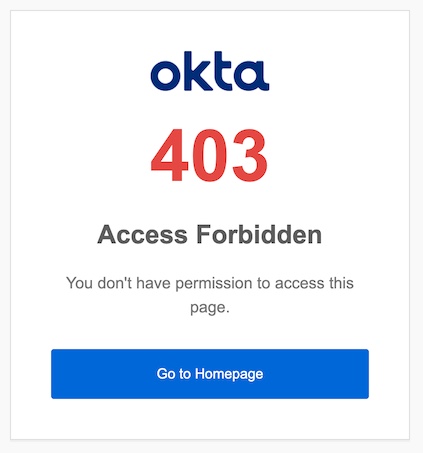 403 Access Forbidden Error image