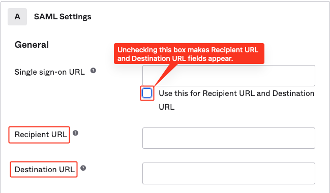 SAML Settings