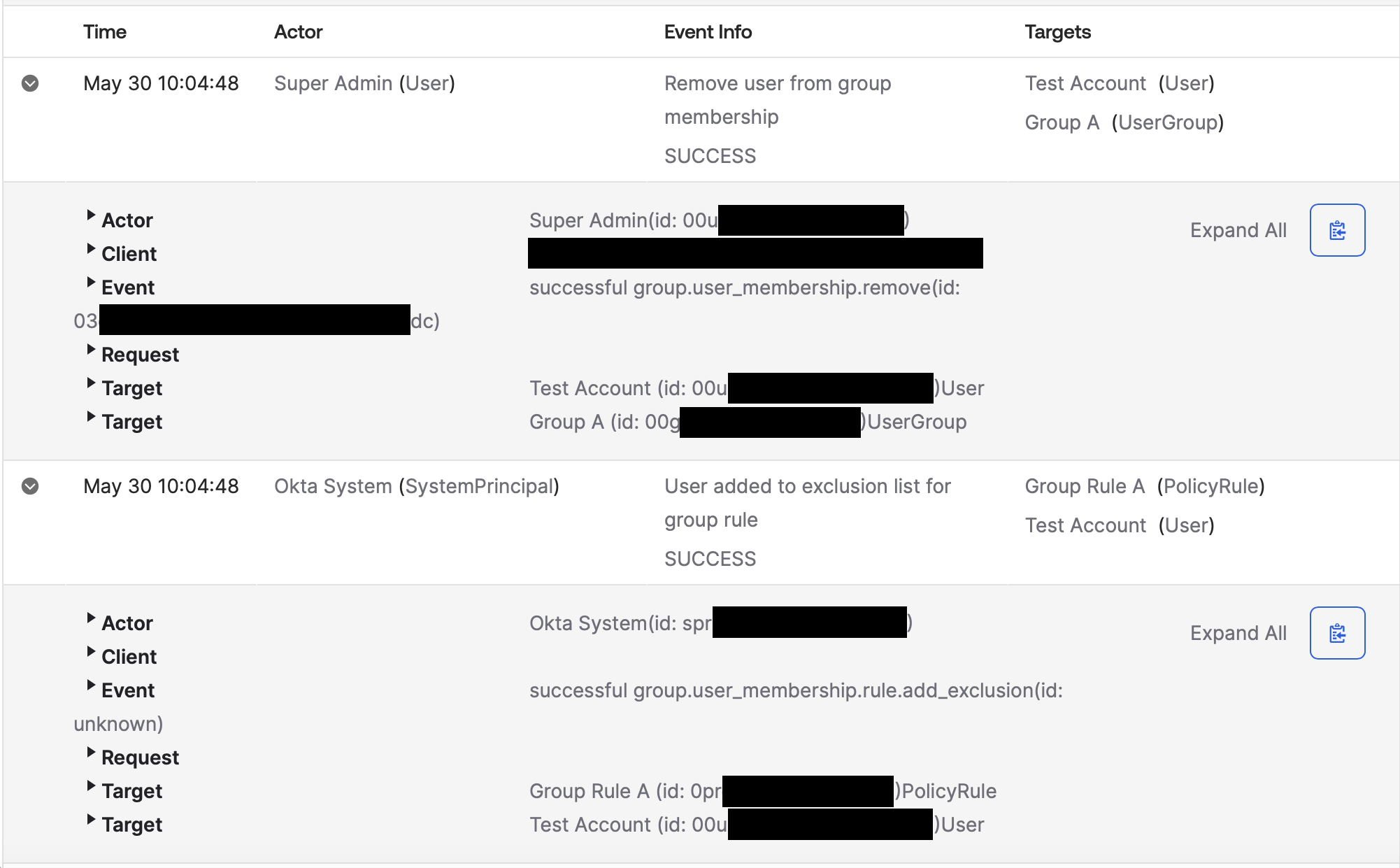 2 System Log Events