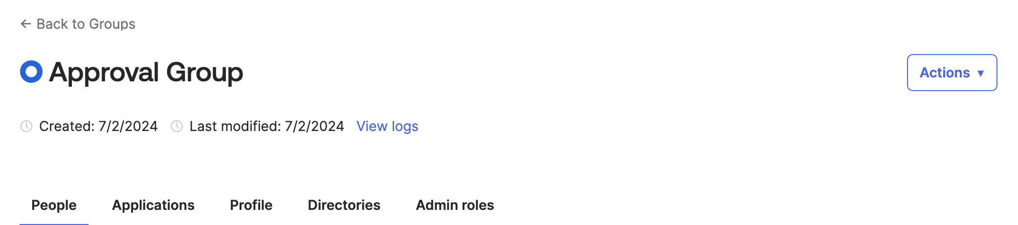 Approval Group