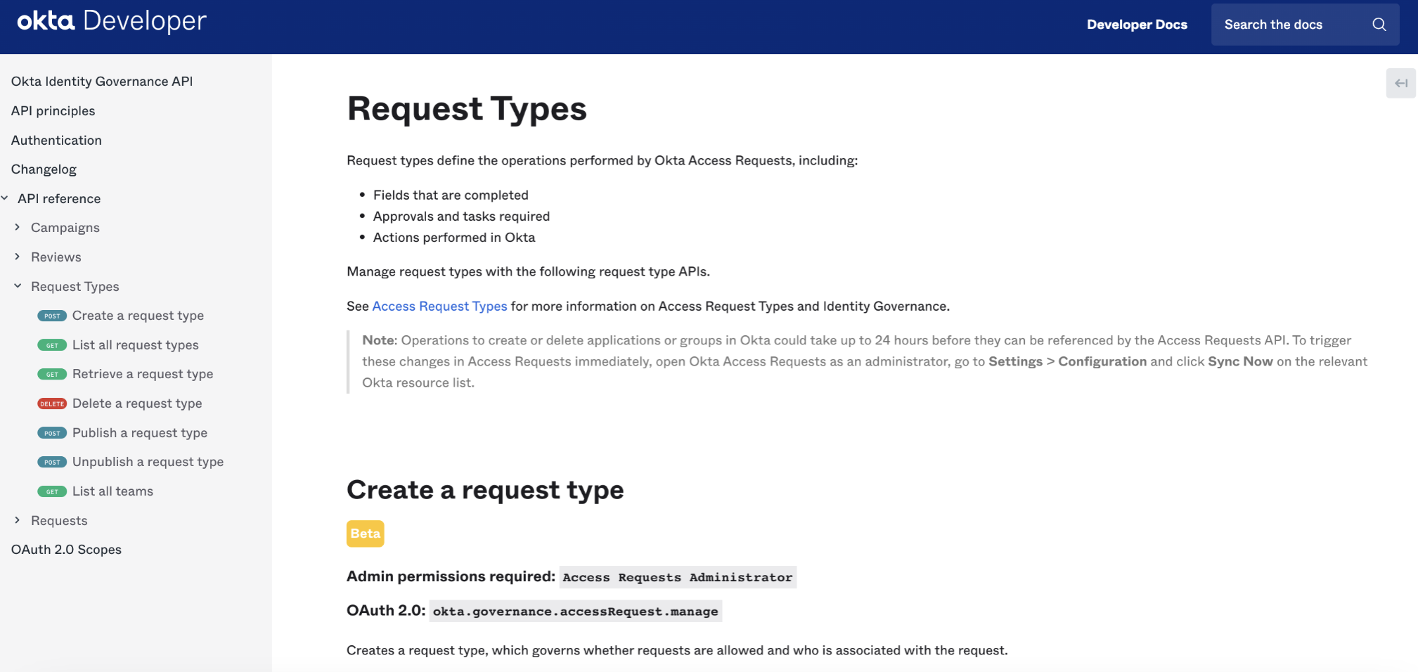 Request Types