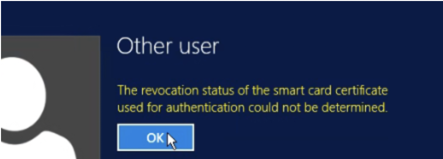 Error message