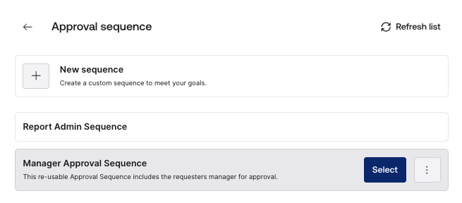 Assign an Approval Sequence