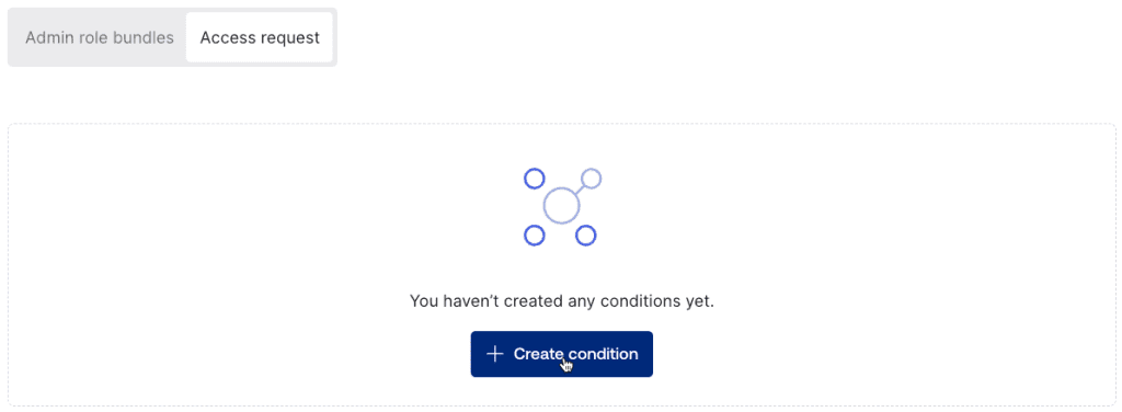 + Create condition button