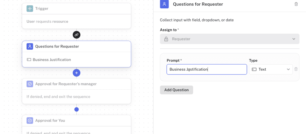 Questions for requester