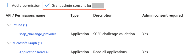 Grant admin consent for <Tenant_Name>