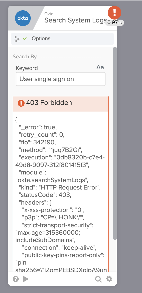 Error Mesage