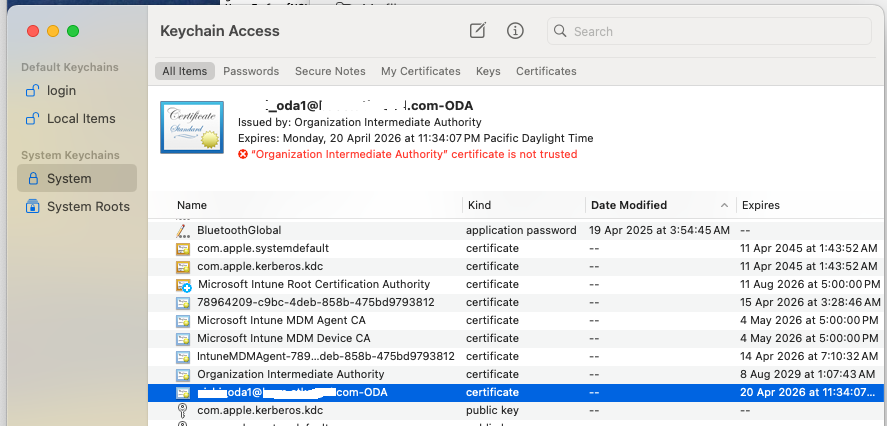 Keychain Access