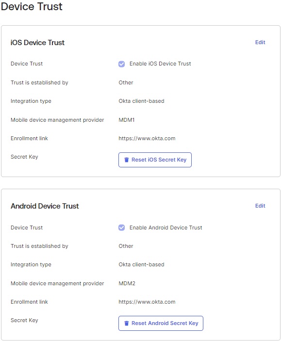 Device trust
