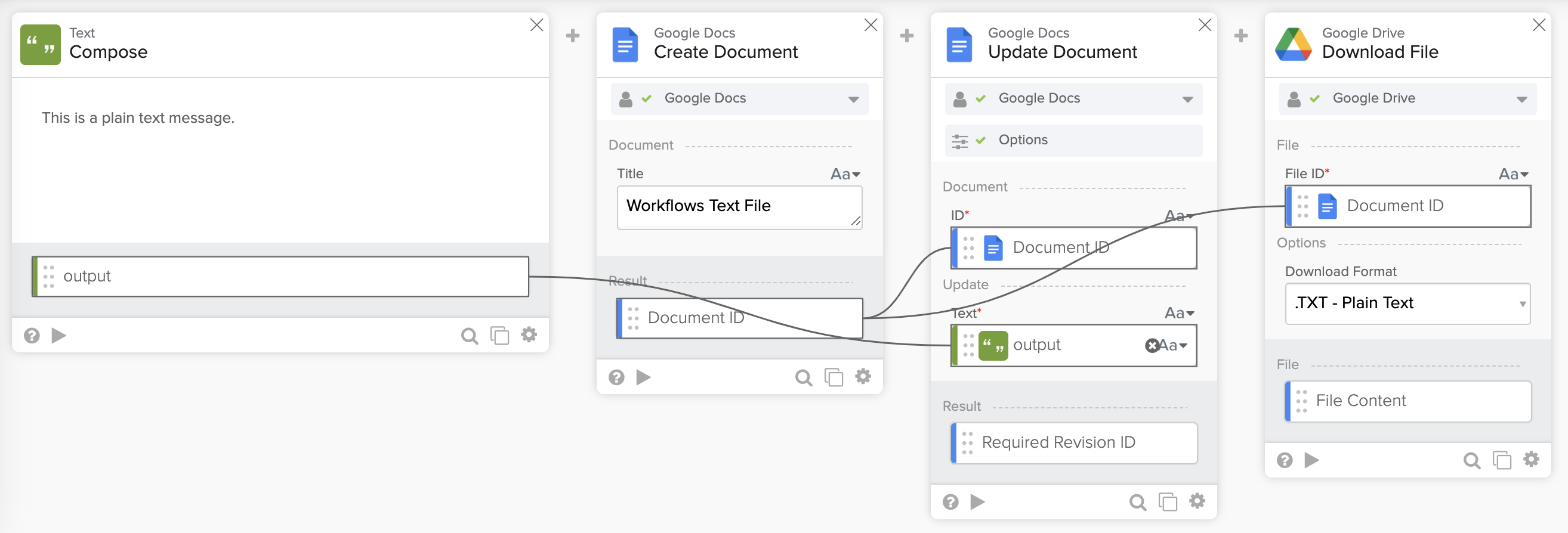 Create and download a text file
