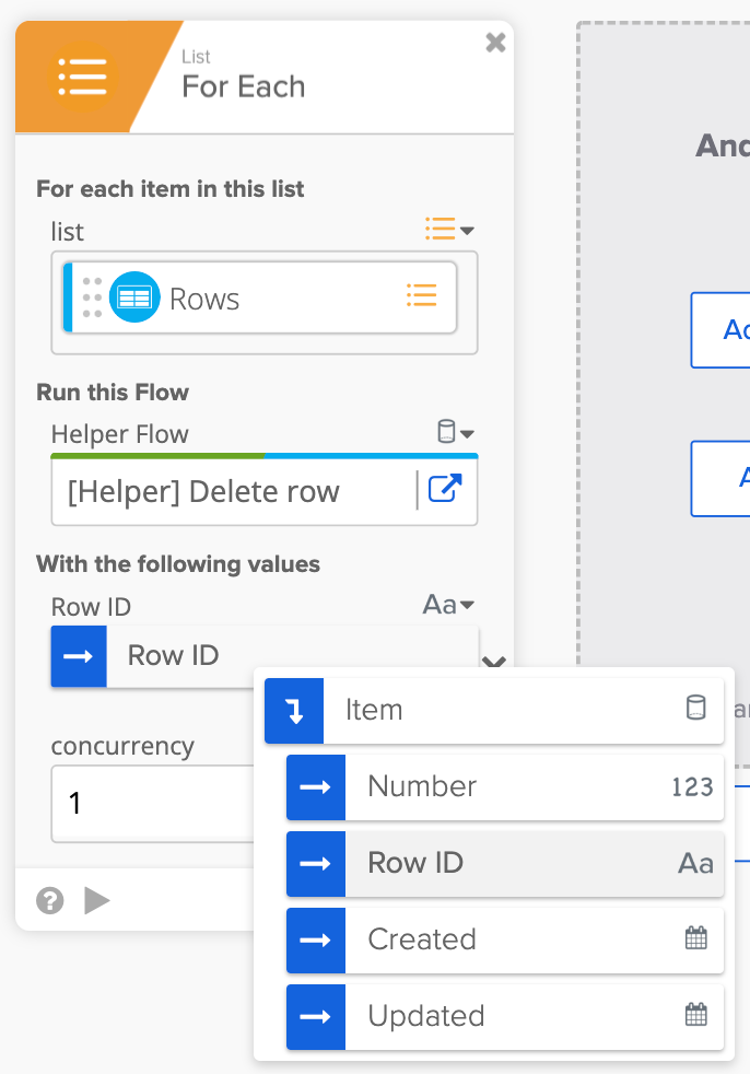 Row ID&nbsp;field