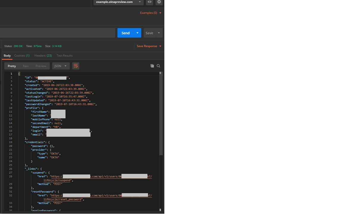 After attribute modification