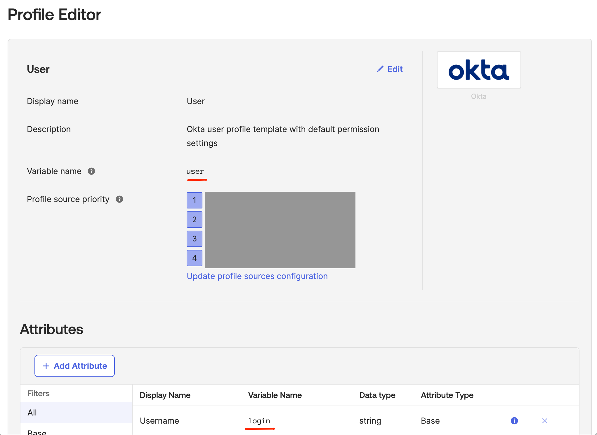 Profile editor