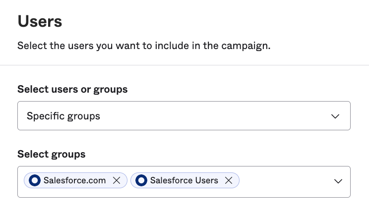 Specific Groups
