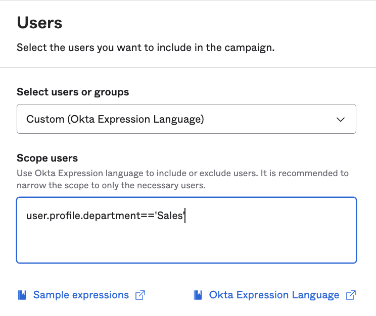 Okta Expression Language