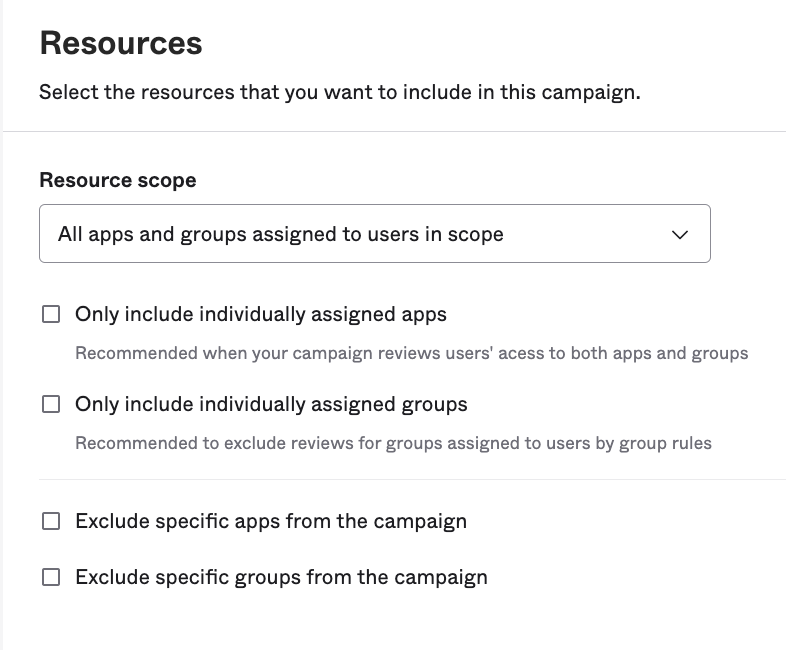 Resources Scope