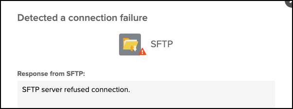 Response from SFTP