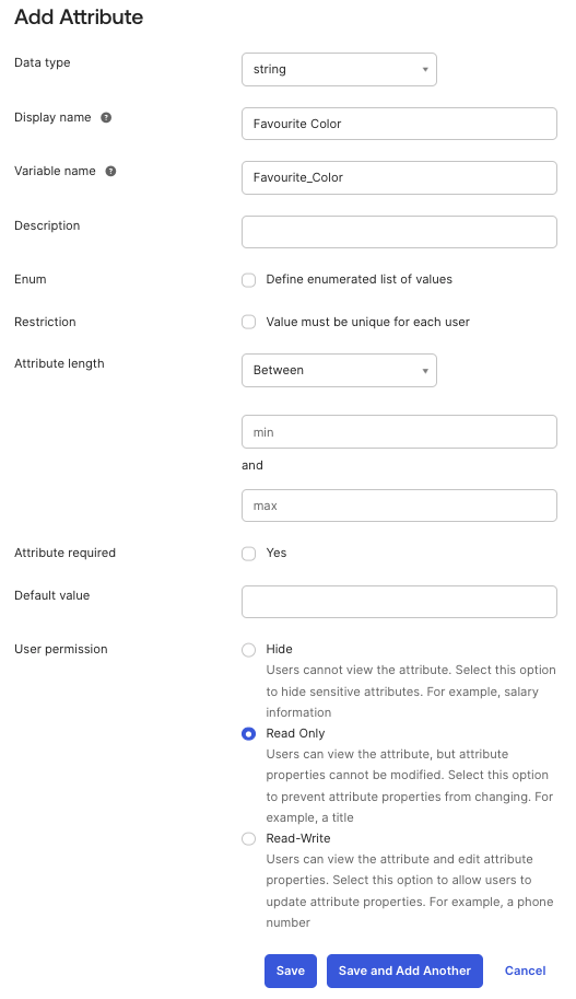 Add Attribute