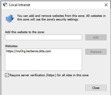 Local intranet