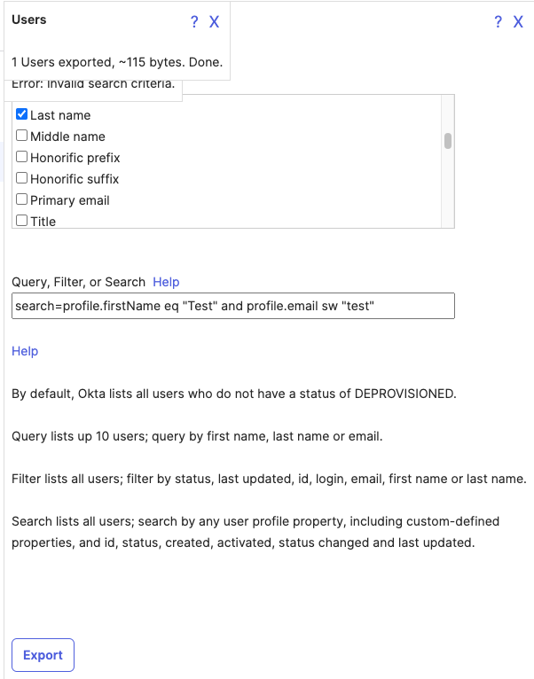 query with the "and" operator