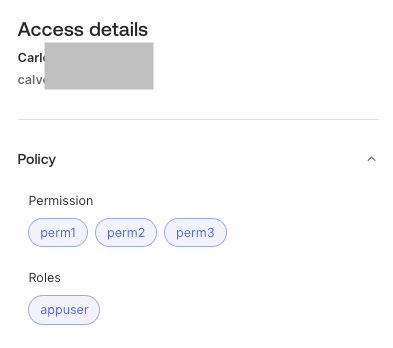 Access details