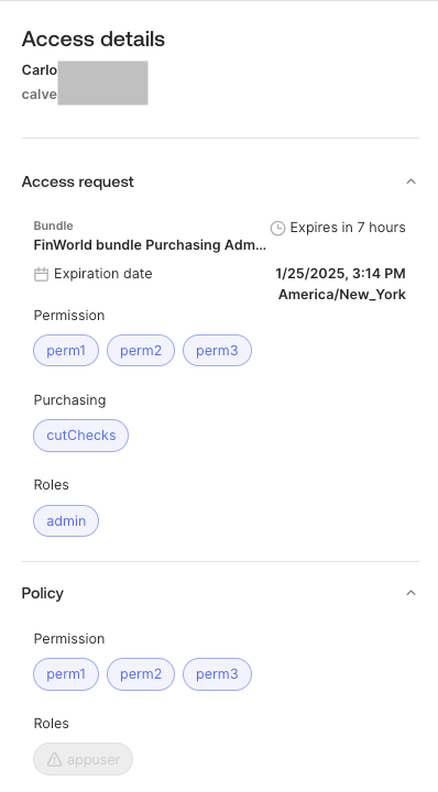 Access details