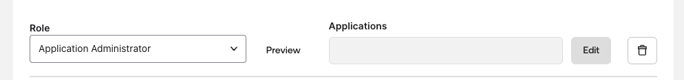 Application Administrator role assignment