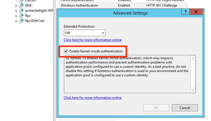 Kernel-mode Authentication