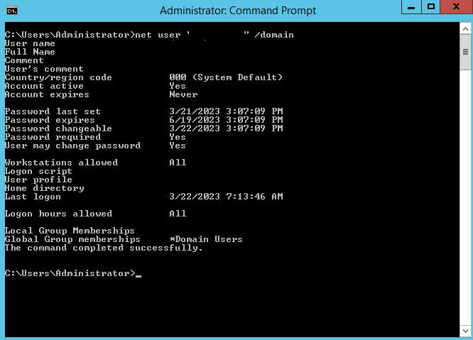 Administrator: Command Prompt