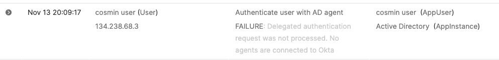 Error message