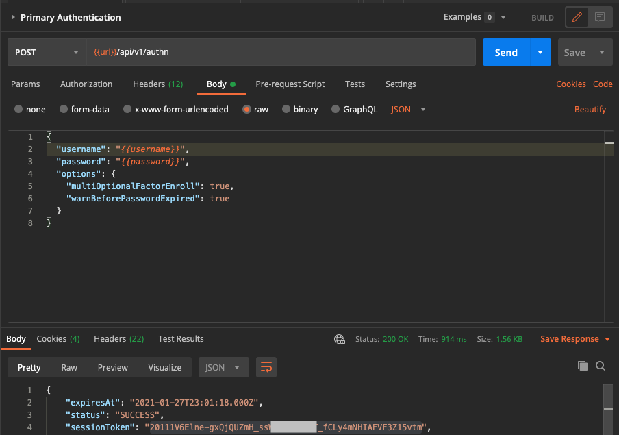 Postman Example