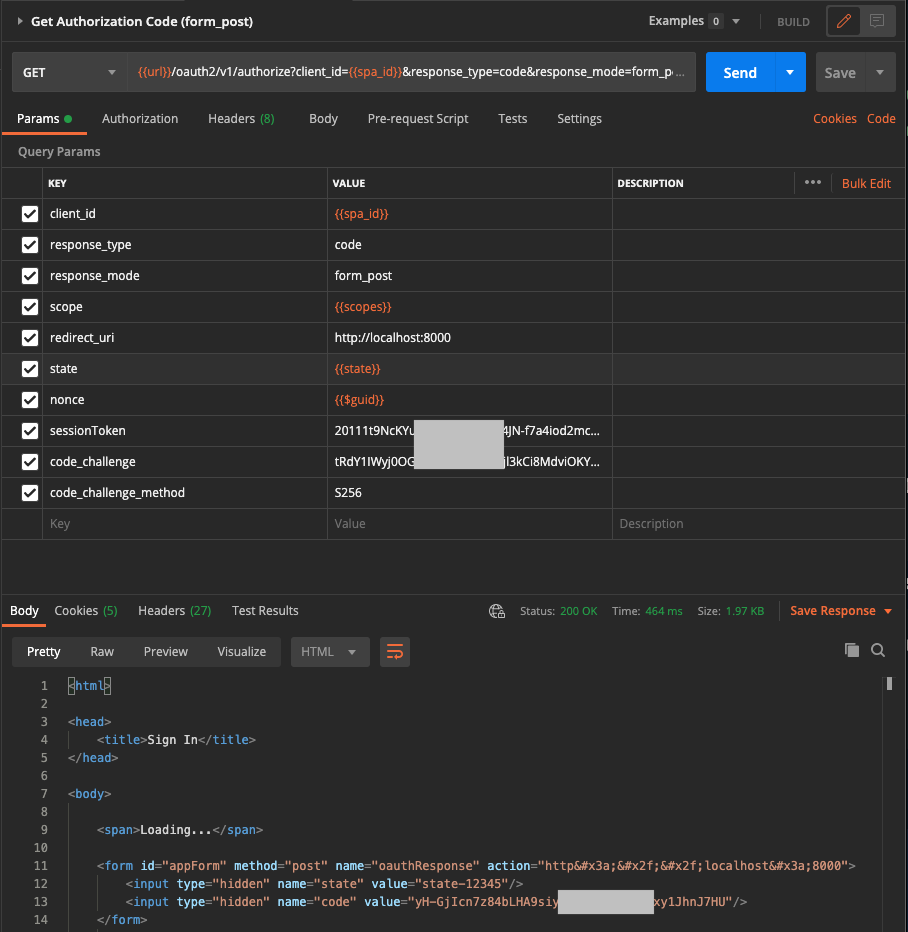 Postman Example